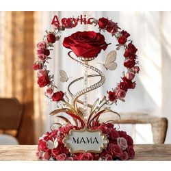 2D asztali dísz nyaklánccal