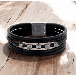 Valódi bőr férfi  karkötő