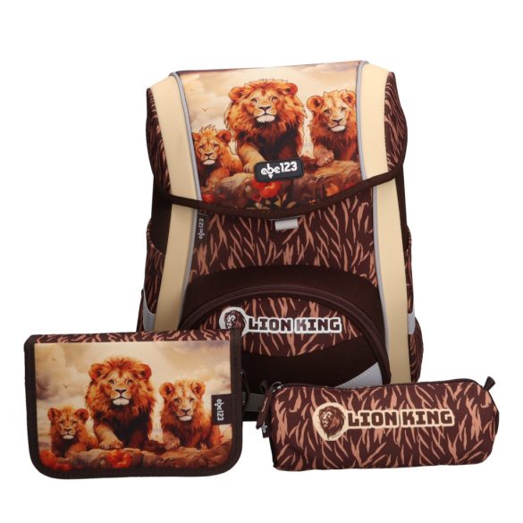 Lion King prémium ergonomikus iskolatáska szett