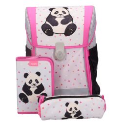 Pandás prémium ergonomikus iskolatáska szett