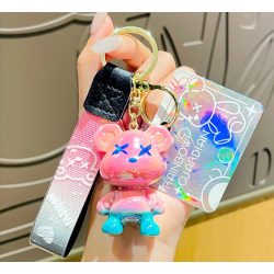 Bájos kulcstartó macis