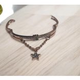 Rose gold csillag karkötő