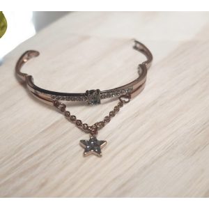 Rose gold csillag karkötő