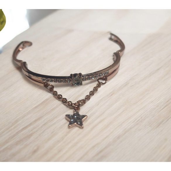 Rose gold csillag karkötő