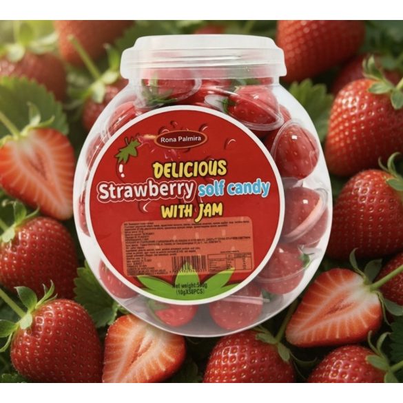 Prestige Strawberry gummy  családi kiszerelés 50 db-os