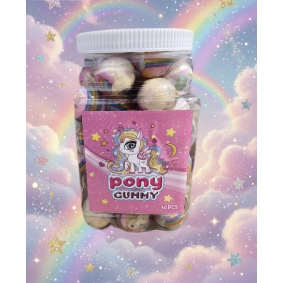 Poni gummy candy családi kiszerelés 50 db-os
