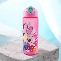Disney Minnie műanyag matt szívószálas kulacs
