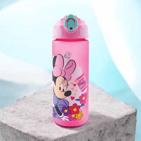 Disney Minnie műanyag matt szívószálas kulacs