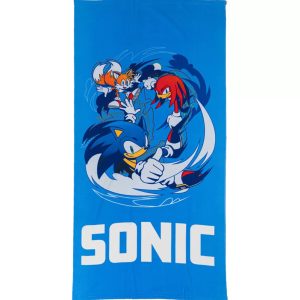 Sonic a sündisznó fürdőlepedő, strand törölköző