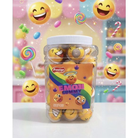 Emoji gummy candy családi kiszerelés 50 db-os