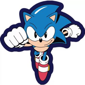 Sonic a sündisznó formapárna, díszpárna