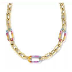 Arany színű színes nyaklánc