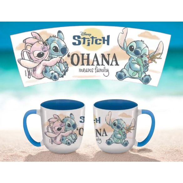 Stitch porcelán bögre, díszdobozban 