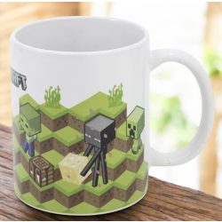 Minecraft porcelán bögre