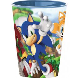 Sonic a sündisznó mintás pohár