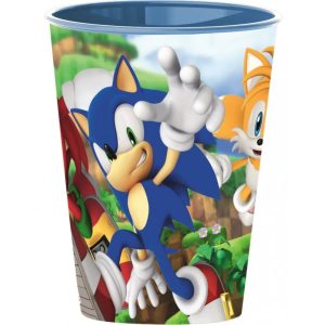 Sonic a sündisznó mintás pohár