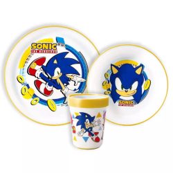 Sonic a sündisznó étkészlet, micro műanyag szett