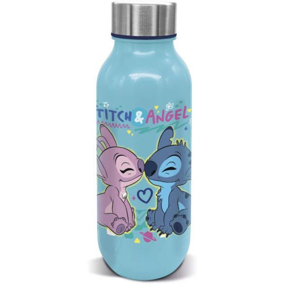 Stitch műanyag kulacs csavaros kupakkal