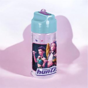 K-pop Démonvadászok műanyag szívószálas kulacs