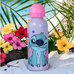 Stitch  műanyag matt szívószálas kulacs
