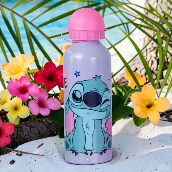 Stitch  műanyag matt szívószálas kulacs