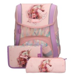 Unikornis prémium ergonomikus iskolatáska szett