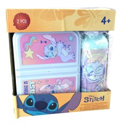 Stitch szendvicsdoboz + alumínium kulacs szett