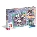 Hello Kitty 3x48 db-os puzzle Clementoni