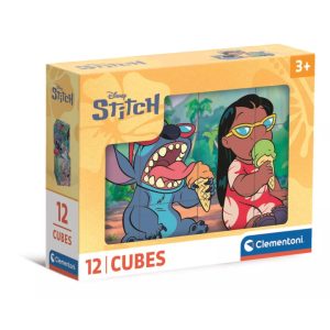 Disney Stitch mesekocka 12 db-os Clementoni