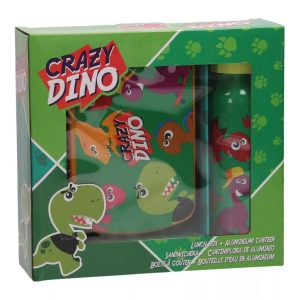 Dinoszaurusz szendvicsdoboz + kulacs szett