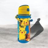 Pokémon alumínium szívószálas kulacs akasztóval 600 ml