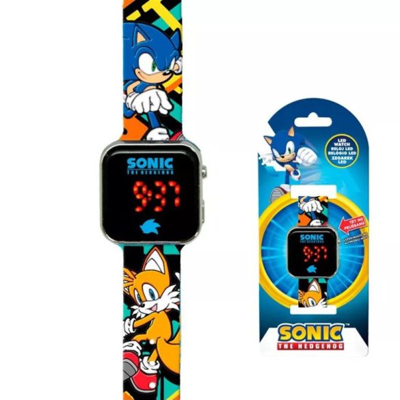 Sonic a sündisznó digitális LED karóra