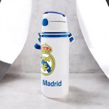 Real Madrid alumínium szívószálas kulacs akasztóval 600 ml