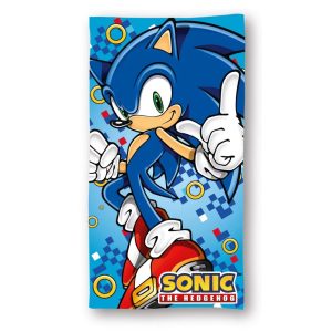 Sonic a sündisznó fürdőlepedő, strand törölköző