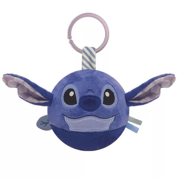 Stitch plüss labdafigura, baba csörgő