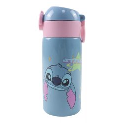 Stitch alumínium szívószálas kulacs 500 ml