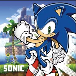Sonic a sündisznó arctörlő kéztörlő