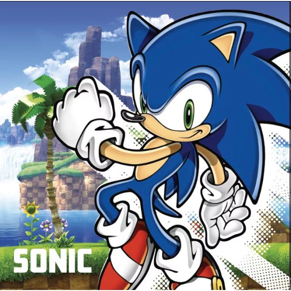 Sonic a sündisznó arctörlő kéztörlő