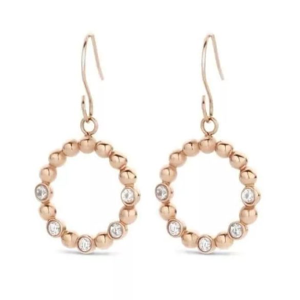 Rose gold színű karika fülbevaló