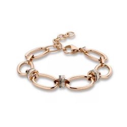 Rose gold színű köves karkötő