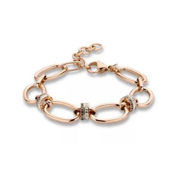 Rose gold színű köves karkötő