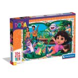 Dóra a felfedező maxi puzzle 104 db-os