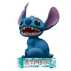 Stitch 3D éjszakai lámpa és ébresztőóra