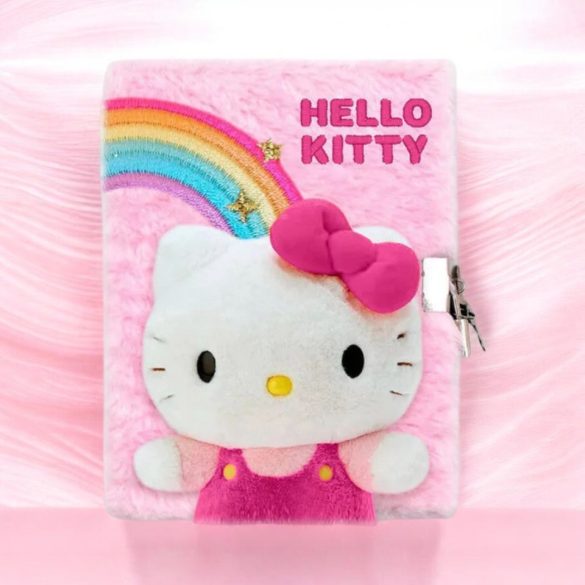 Hello Kitty 3D plüss A5 lakatos napló
