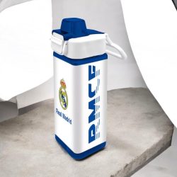 Real Madrid square műanyag szívószálas kulacs 500 ml