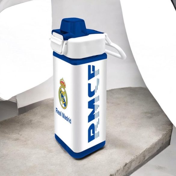 Real Madrid square műanyag szívószálas kulacs 500 ml