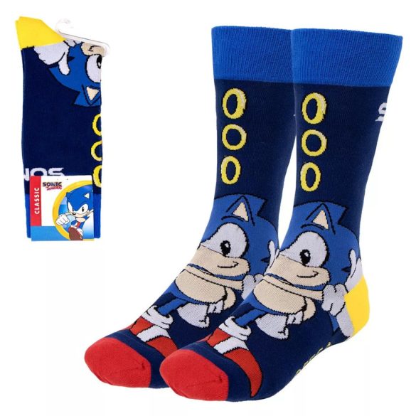 Sonic a sündisznó felnőtt hosszú szárú zokni 35/41