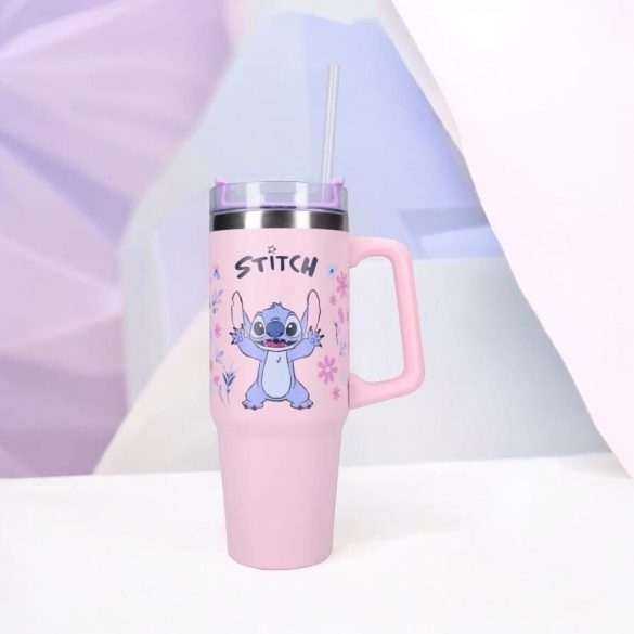 Stitch aloha rozsdamentes acél szigetelt thermo kulacs 900ML